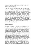 Tài liệu Warren Buffett- sát thủ phố wall doc