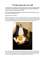 Tài liệu 5 bí kíp chọn sữa rửa mặt docx