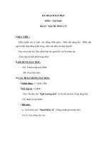 Tài liệu Tập đọc 2 - NGƯỜI THẦY CŨ, THỜI KHOÁ BIỂU pptx