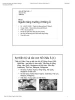 Tài liệu Kinh tế phát triển_ Bài 3: Nguồn tăng trưởng ở Đông Á pptx