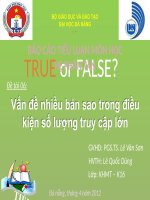 Slide vấn đề nhiều bản sao trong điều kiện số lượng cập nhật lớn 