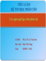 slide các ngôn ngữ lập trình phân tán 