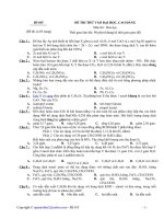 Tài liệu ĐỀ THI THỬ VÀO ĐẠI HỌC, CAO ĐẲNG - Đề 15 ppt