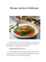 Tài liệu Bào ngư - món ăn và vị thuốc quý docx