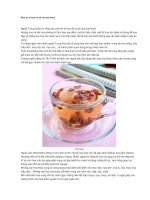 Đồ án chuyên Ngành chăm sóc thảo dược  - món ăn từ hoa có lợi cho sức khỏe