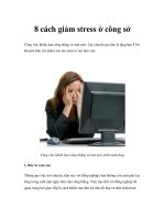 Tài liệu 8 cách giảm stress ở công sở doc