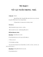 Tài liệu Mỹ thuật 1 - VẼ VẬT NUÔI TRONG NHÀ docx