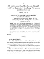 Đổi mới phương thức lãnh đạo của đảng đối với đoàn thanh niên ở tỉnh hưng yên tronng giai đoạn hiện nay 