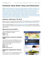 Facebook cheat sheet sizes and dimensions