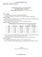 ĐỀ THI THỬ ĐẠI HỌC VÀ CAO ĐẲNG ĐỢT IMôn thi Địa lí - Khối C