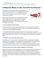 8 effective ways to use youtube for business 