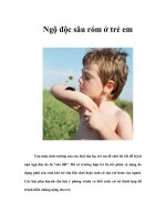 Tài liệu Ngộ độc sâu róm ở trẻ em doc
