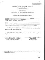 Tài liệu Mẫu đơn đề nghị hưởng trợ cấp bảo hiểm xã hội một lần ppt