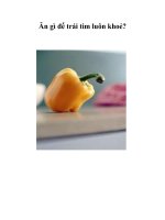 Tài liệu Ăn gì để trái tim luôn khoẻ? doc