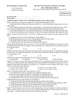 Tài liệu BỘ GIÁO DỤC VÀ ĐÀO TẠO ĐỀ CHÍNH THỨC (Đề thi có 07 trang) ĐỀ THI TUYỂN doc