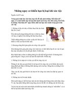 Tài liệu Những nguy cơ khiến bạn bị loại khi xin việc docx