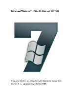 Tài liệu Triển khai Windows 7 – Phần 21: Bảo mật MDT (2) doc