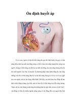 Tài liệu Ổn định huyết áp ppt