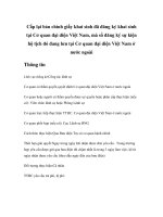 Tài liệu Cấp lại bản chính giấy khai sinh đã đăng ký khai sinh tại Cơ quan đại diện Việt Nam, mà sổ đăng ký sự kiện hộ tịch đó đang lưu tại Cơ quan đại diện Việt Nam ở nước ngoài doc