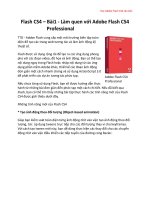 Tài liệu Học Adobe Flash CS4 căn bản Flash CS4 – Bài1 doc