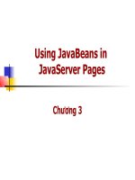 Tài liệu Using JavaBeans in JavaServer Pages - Chương 3 pptx