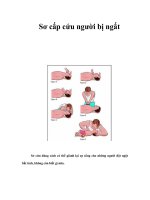Tài liệu Sơ cấp cứu người bị ngất ppt