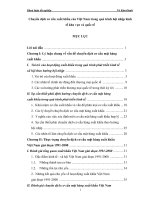 Đề tài chuyển dịch cơ cấu xuất khẩu của việt nam trong quá trình hội nhập kinh tế khu vực và quốc tế 