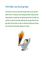 Tài liệu Tinh thần của thương hiệu docx