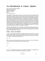 Tài liệu An introduction to Linear Algebra pdf