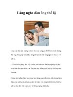 Tài liệu Lắng nghe đàn ông thổ lộ docx