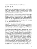 Tài liệu ĐỀ CƯƠNG THẢO LUẬN XÂY DỰNG MỘT TRƯỜNG ĐẠI HỌC HÀNG ĐẦU Ở VIỆT NAM ppt