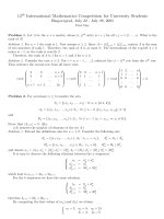 Tài liệu Đề thi Olympic sinh viên thế giới năm 2005 doc