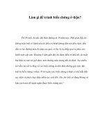 Tài liệu Làm gì để tránh biến chứng ở thận? docx