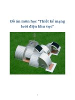 Tài liệu Đồ án môn học “Thiết kế mạng lưới điện khu vực” ppt