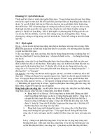 Tài liệu Chương 12: Lịch trình dự án docx