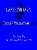 Tài liệu LẬP TRÌNH JAVA Chương 5 docx