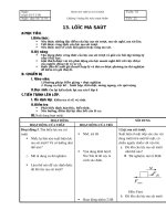 Tài liệu giáo trình vật lý lớp 10 tiết 22 tuần 11 pptx