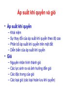 Tài liệu ÁP SUẤT KHÍ QUYỂN VÀ GIÓ docx