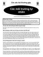 Tài liệu Các môi trường tự nhiên doc