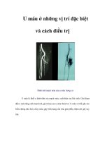 Tài liệu U máu ở những vị trí đặc biệt và cách điều trị pdf