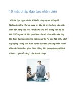 Tài liệu 10 mật pháp đào tạo nhân viên pdf