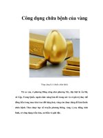 Tài liệu Công dụng chữa bệnh của vàng docx
