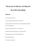 Tài liệu Thủ tục duy trì hiệu lực văn bằng bảo hộ sở hữu công nghiệp pptx