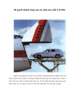 Tài liệu Bí quyết thành công của các nhà sản xuất ô tô Đức pptx