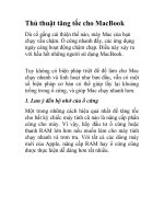 Tài liệu Thủ thuật tăng tốc cho MacBook pptx