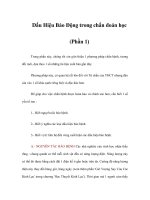 Tài liệu Dấu Hiệu Báo Động trong chẩn đoán học (Phần 1) ppt