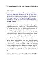 Tài liệu Niche magazines – phân khúc nhỏ cho sự thành công pdf