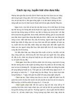 Tài liệu Cách úp nụ, tuyển trái cho dưa hấu ppt