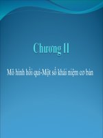 Tài liệu Chương II: Mô hình hồi qui - Một số khái niệm cơ bản pdf