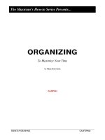 Tài liệu To Maximize Your Time (reading) pptx